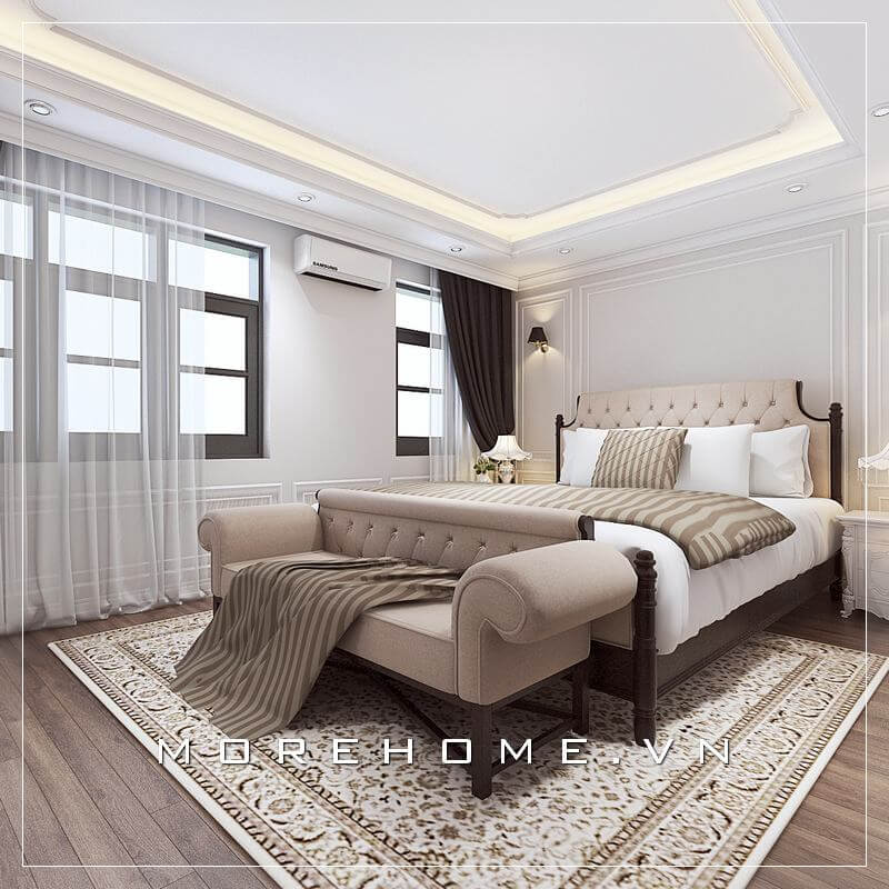 Giường ngủ bọc nỉ Giường ngủ bọc nỉ