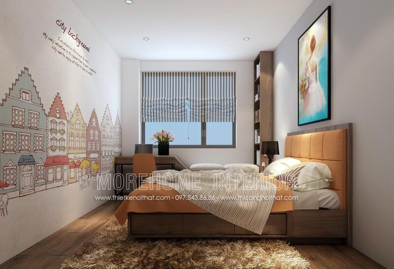 Giường ngủ chung cư hiện đại Giường ngủ chung cư hiện đại
