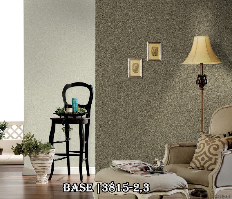 Sử dụng hai mẫu giấy dán tường giả đá 3815-2 và 3815-3 để tạo thành một phối cảnh 3D.